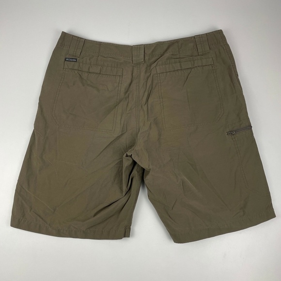 Columbia Men's Size 38 Nylon Blend Hiking Shorts 10" Inseam Brown - Picture 3 of 6